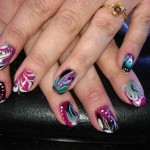 Nail art - gel nails - acrylic nails